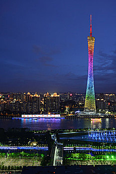 广东电视塔,别称小蛮腰,广东广州海珠区