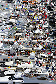 游艇,观众,港口,摩纳哥,f1赛车,大奖赛,摩纳哥公国