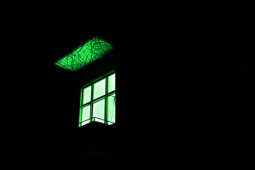 绿色,灯光,窗户,夜晚,柏林,德国,2007年