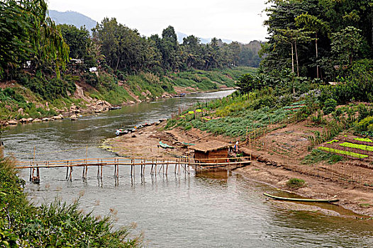 湄公河,琅勃拉邦,老挝,东南亚