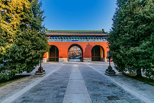 北京市月坛公园园林古建筑