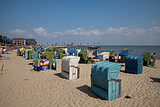 海滩,椅子,岛屿,北海,北方,石荷州,德国,欧洲