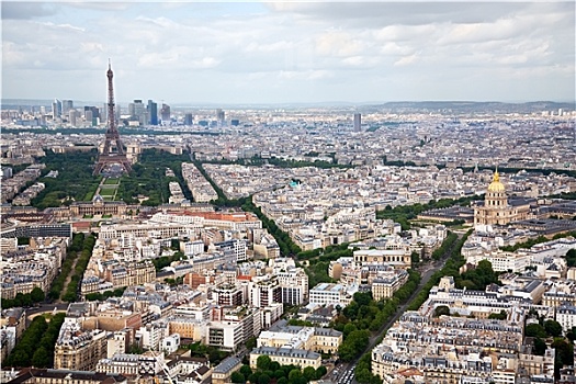 俯视图,巴黎,法国