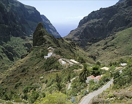 加纳利群岛,西班牙,山峦