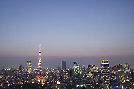 夜景,东京