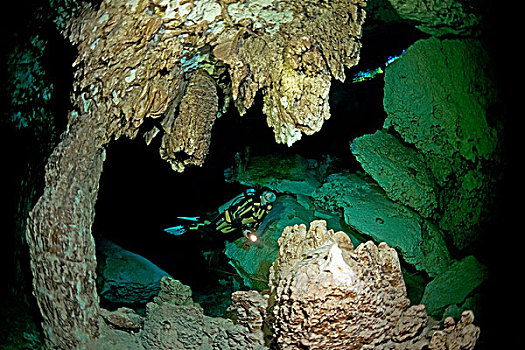 洞穴,岩洞,自然,尤卡坦半岛,墨西哥,加勒比