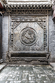 古建筑砖雕影壁,中国山西省晋城市天官王府景区樊家庄园