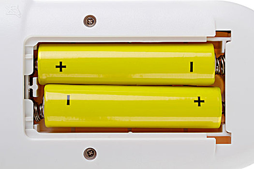 两个,黄色,电池