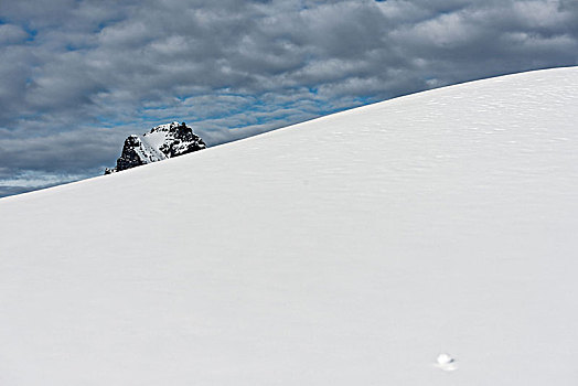 山峰,阿勒堡,冬季风景
