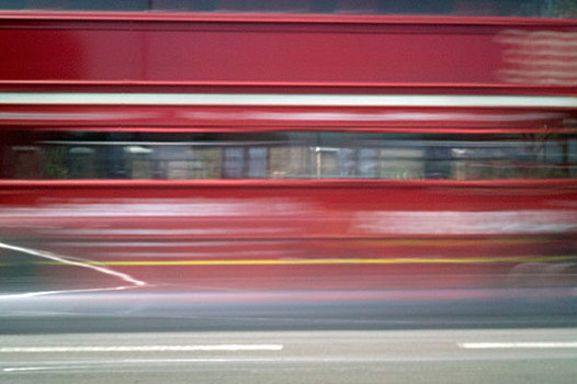 模糊,红色,伦敦,巴士