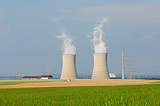 核电站,巴伐利亚,德国,欧洲