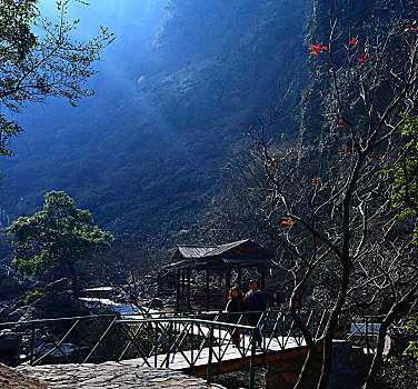 九峰山景区,山水岩石