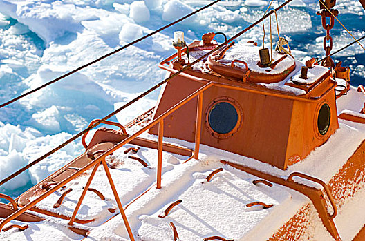 生活,船,破冰船,暴风雪,格陵兰,海洋,东海岸