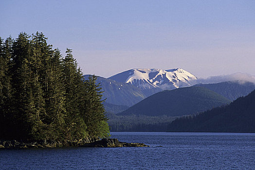 美国,阿拉斯加,靠近,努特卡,山,灭绝,火山