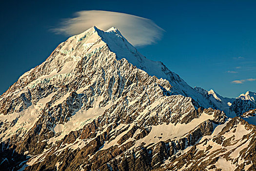 南,脸,库克山,风景,顶峰,攀升,库克山国家公园,坎特伯雷,新西兰