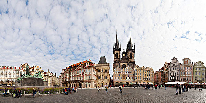 老城广场,布拉格,全景
