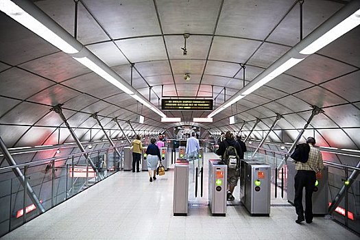 人,地铁,毕尔巴鄂,西班牙