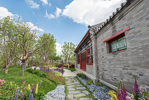 2019中国北京世园会北京园的园林建筑