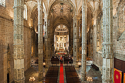 圣玛丽亚教堂,圣哲罗姆派修道院,世界遗产,地区,里斯本,葡萄牙,欧洲