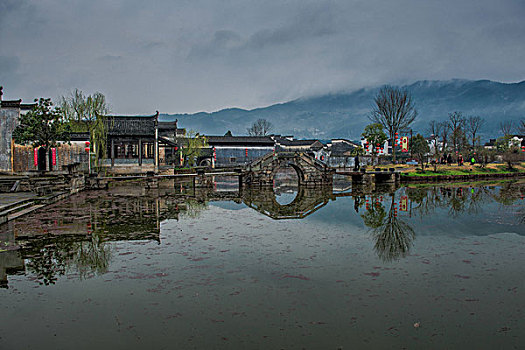 安徽黄山市呈坎村风光