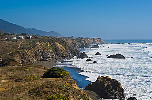 加利福尼亚,北加州,海岸线
