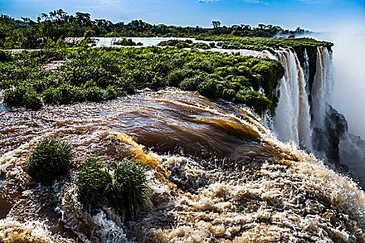 喉咙,伊瓜苏瀑布,伊瓜苏国家公园,阿根廷