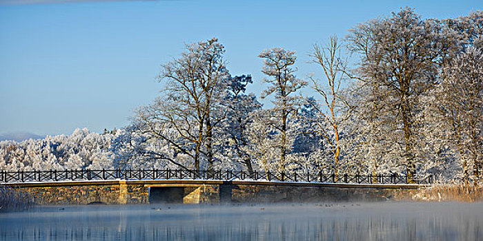 冬季风景,桥