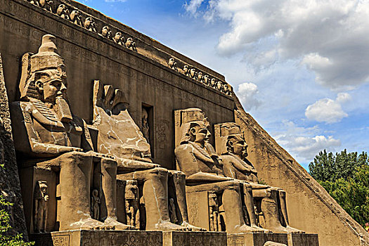 阿布·西姆贝尔神殿,埃及,古建筑,世界公园,北京,微缩景观