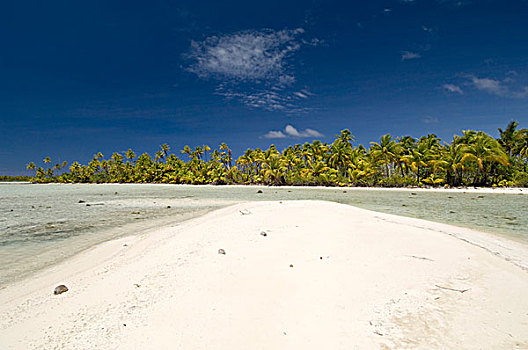 海滩,环礁,土阿莫土群岛,法属玻利尼西亚,太平洋