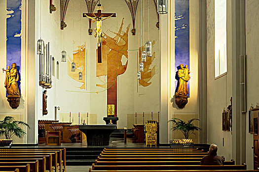 圣坛,合唱团,教堂,北莱茵威斯特伐利亚,德国