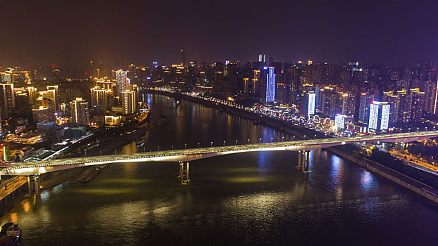 夜景,重庆,城市,四川,中国