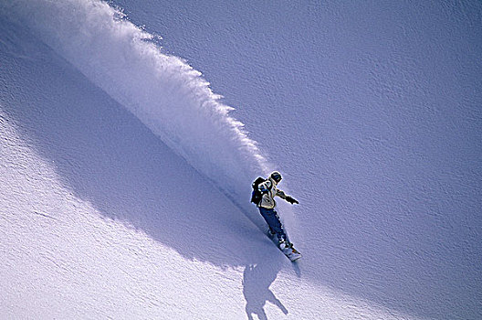 滑雪板玩家,边远地区,海岸,山峦,不列颠哥伦比亚省,加拿大