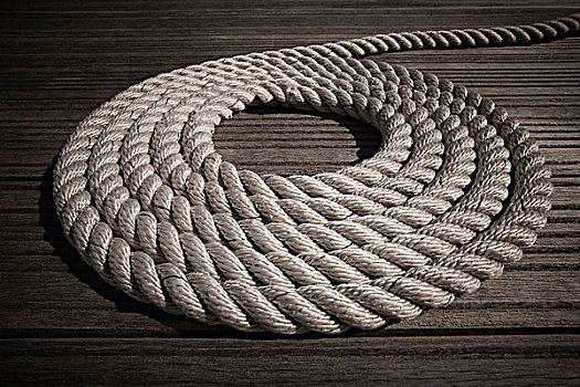 绳索,盘绕,圆,木板路