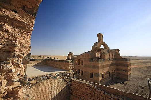 叙利亚,哈马,环境,6世纪,拜占庭风格,砂岩,宫殿,教堂