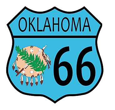 66号公路,俄克拉荷马,标识,旗帜