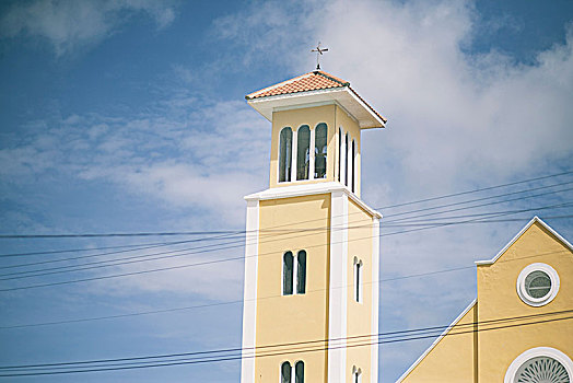 教堂,博奈尔岛,岛屿,荷兰,加勒比