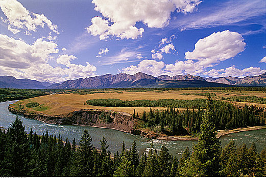 弓河,落基山脉,艾伯塔省,加拿大