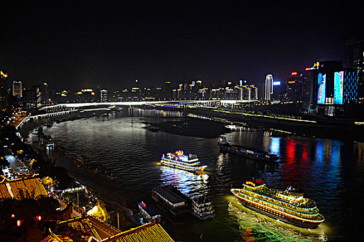 重庆嘉陵江夜景