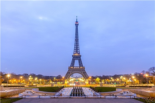 埃菲尔铁塔,日出,巴黎