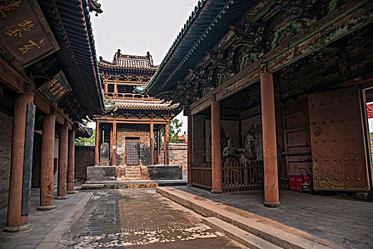 山西省晋中历史文化名城---榆次老城城隍庙内庭