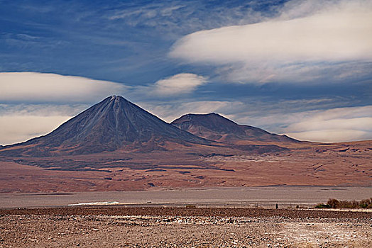 火山,阿塔卡马沙漠,智利,风景,佩特罗