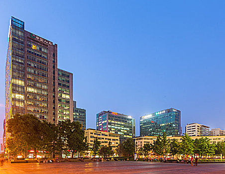 北京城市夜景和公路