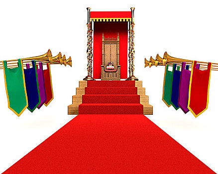 红地毯,宝座,皇冠,休息,枕头