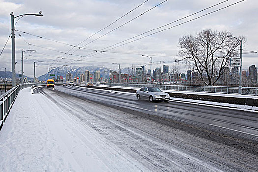 交通工具,冬天,温哥华,不列颠哥伦比亚省,加拿大