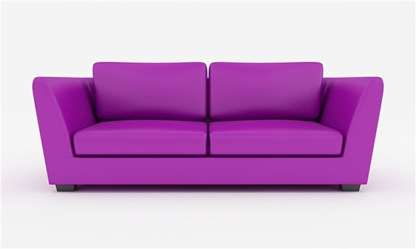 紫色,现代,沙发