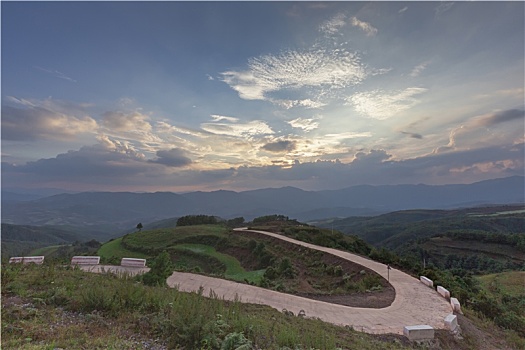 中国云南东川红土地自然景观