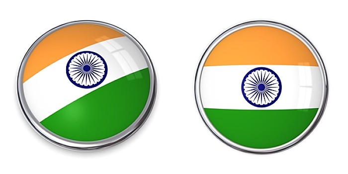 旗帜,扣,印度