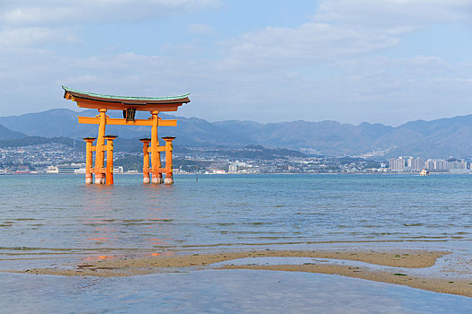 漂浮,大门,严岛神社