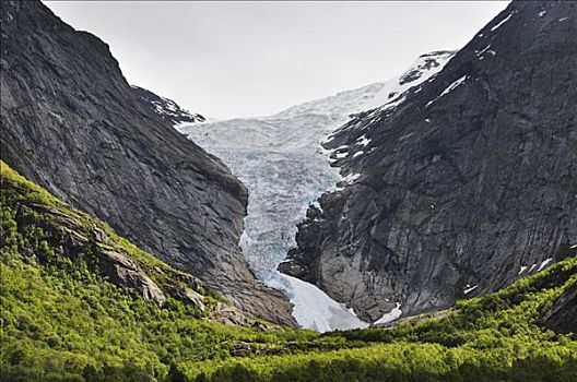 冰河,斯特达尔布林冰川,国家公园,挪威