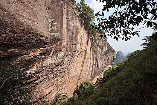 叫,虎,石头,武夷山,山,福建,中国